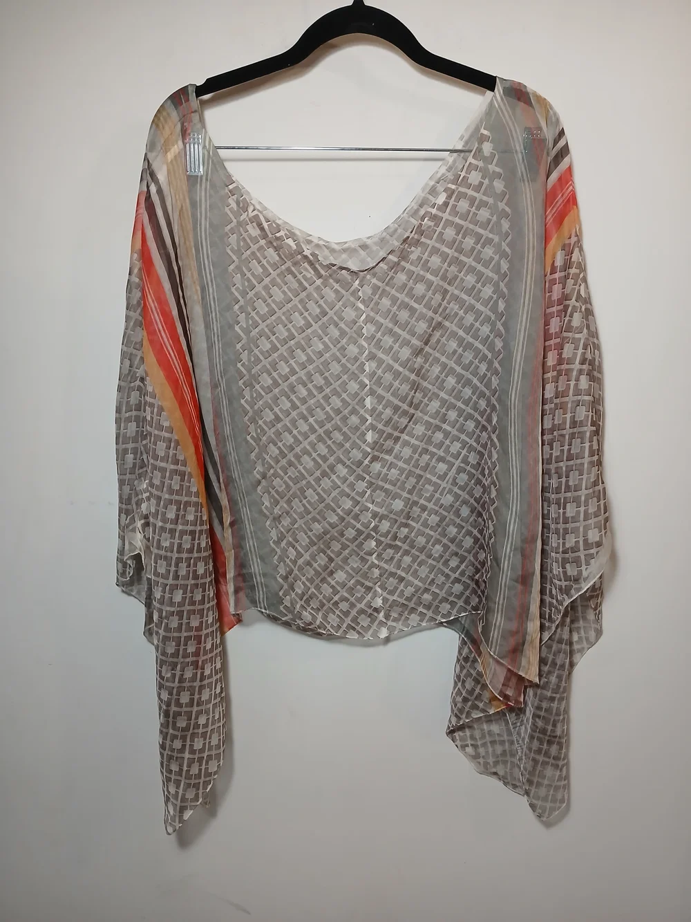 Women’s Multicolor Sheer Beach Cover-Up Tunic